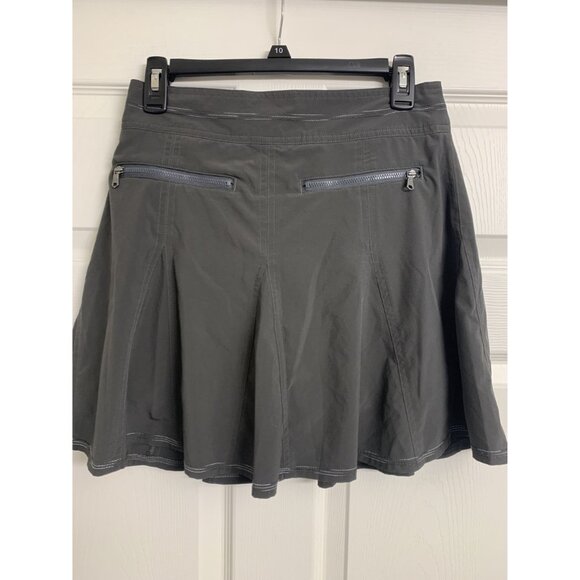 Title Nine Baltic Nimblene Swing Skort Size 2 A-Line Snap & Zip Closure Gray - Picture 3 of 8